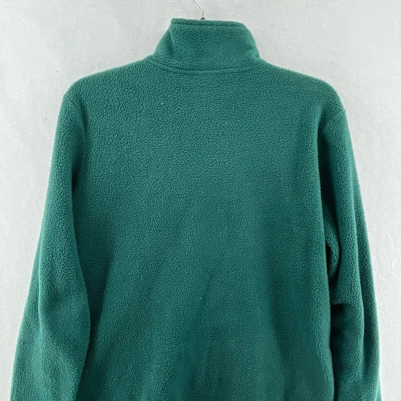 Disney Tinkerbell Pullover Fleece Sweatshirt Womens Sz S Green 1/4 Zip Mock Neck - Picture 8 of 11